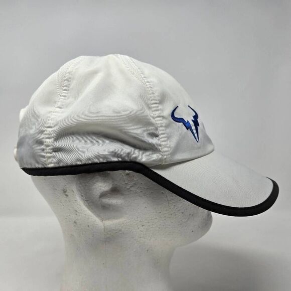 NIKE RAFA BULL DRI-FIT RAFAEL NADAL ADJUSTABLE HAT CAP TENNIS MEN WOMEN WHITE - Picture 4 of 6